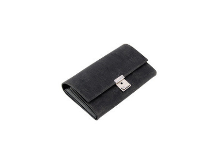 Alassio Portefeuille de serveur, en cuir velours, brun