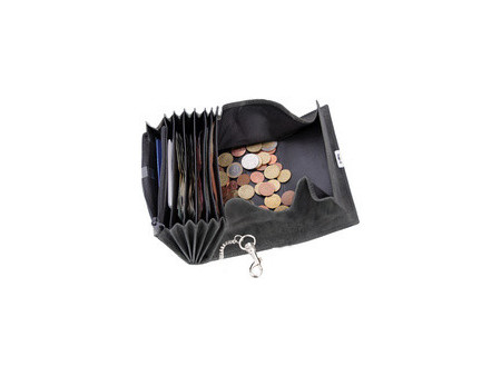 Alassio Portefeuille de serveur, en cuir velours, brun