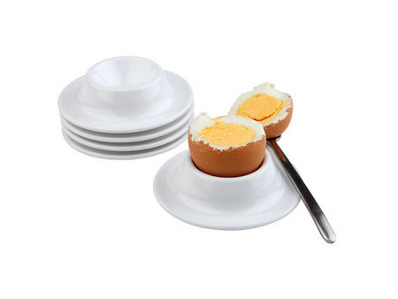 APS Coquetier EGGY, en mélamine, blanc, set de 4