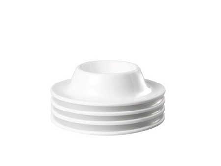 APS Coquetier EGGY, en mélamine, blanc, set de 4