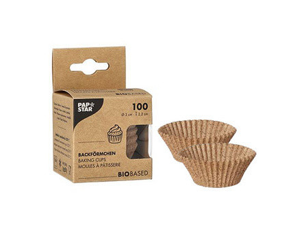 PAPSTAR Moule à pâtisserie, coques de cacao, 50 mm, naturel