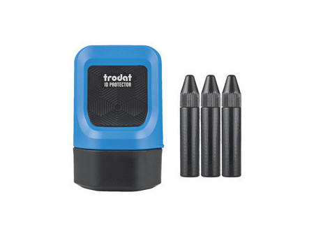 trodat Tampon de confidentialité ID Protector, bleu