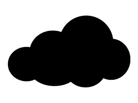 Securit Ardoise murale SILHOUETTE 'Nuage'
