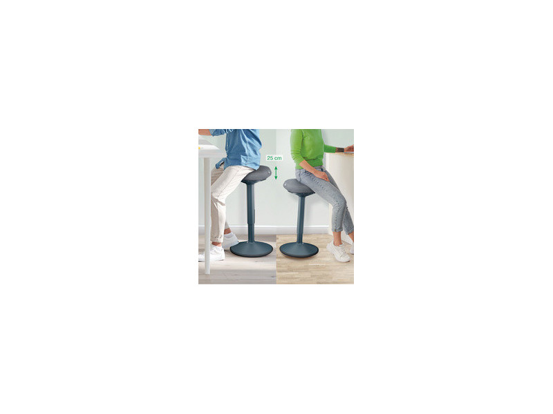 LEITZ Tabouret assis-debout Ergo Active, assise confort,gris