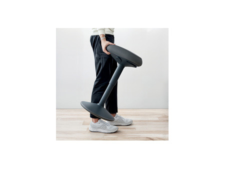 LEITZ Tabouret assis-debout Ergo Active, assise confort,gris