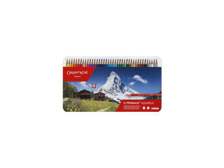 CARAN D'ACHE Crayon de couleur PRISMALO Aquarelle, 40 pièces
