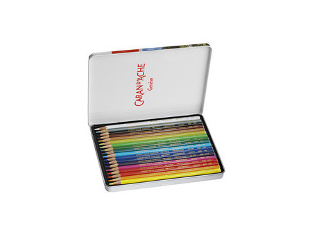 CARAN D'ACHE Crayon de couleur PRISMALO Aquarelle, 40 pièces