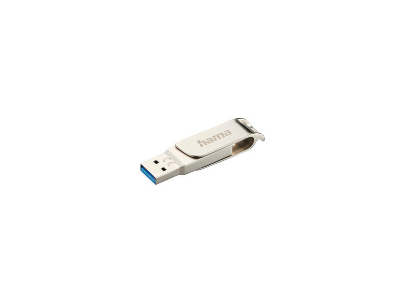 hama Clé USB 3.0/3.1 'C-Rotate Pro', 128 GB, argent