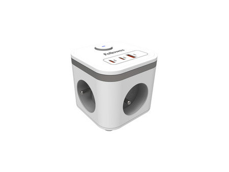 Fellowes Cube multiprise Power Cube, type E, noir