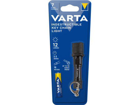VARTA Lampe de poche 'Indestructible Key Chain', avec 1 pile
