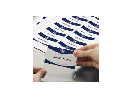 AVERY Insert imprimable pour badge, 90 x 54 mm, blanc