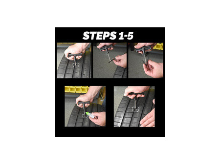 Slime Kit anti-crevaison 'Tyre Plug Kit', 8 pièces