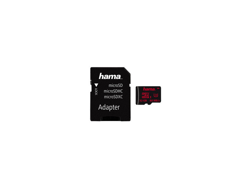 hama Carte mémoire micro SecureDigital HC, classe 3, 64 Go