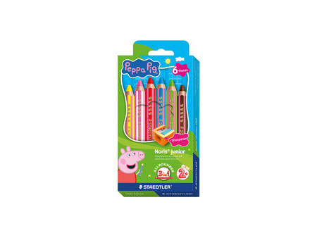 STAEDTLER Crayon de couleur Noris junior Peppa, étui de 12