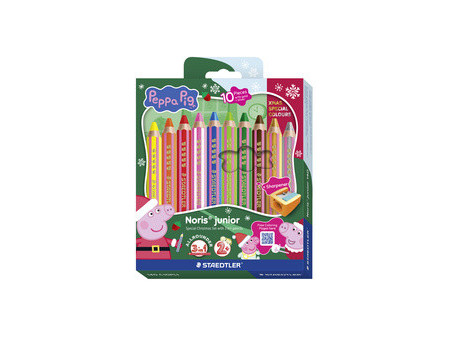 STAEDTLER Crayon de couleur Noris junior Peppa, étui de 12