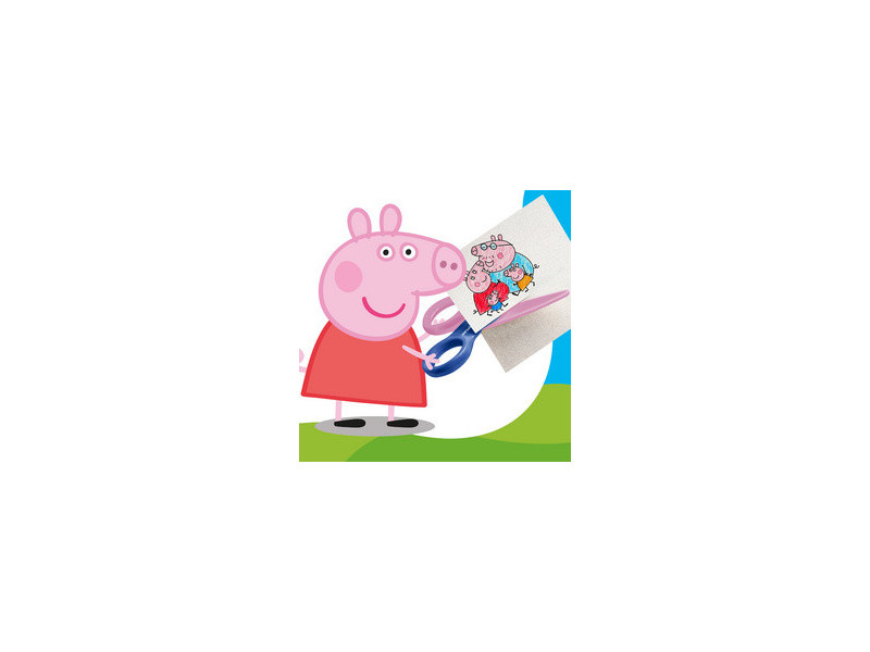 STAEDTLER Ciseaux Noris junior Peppa, rond, bleu/rose