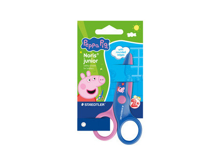 STAEDTLER Ciseaux Noris junior Peppa, rond, bleu/rose