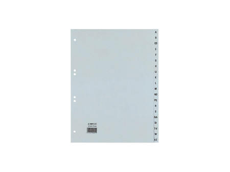 HETZEL Intercalaires en plastique, A-Z, A4 mi-haut, 20
