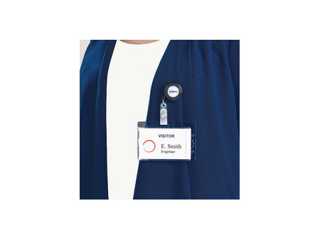 AVERY Porte-carte avec clip, 54 x 85 mm, transparent