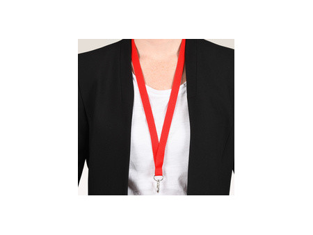 AVERY Tour de cou, en rPET, 440 x 15 mm, rouge