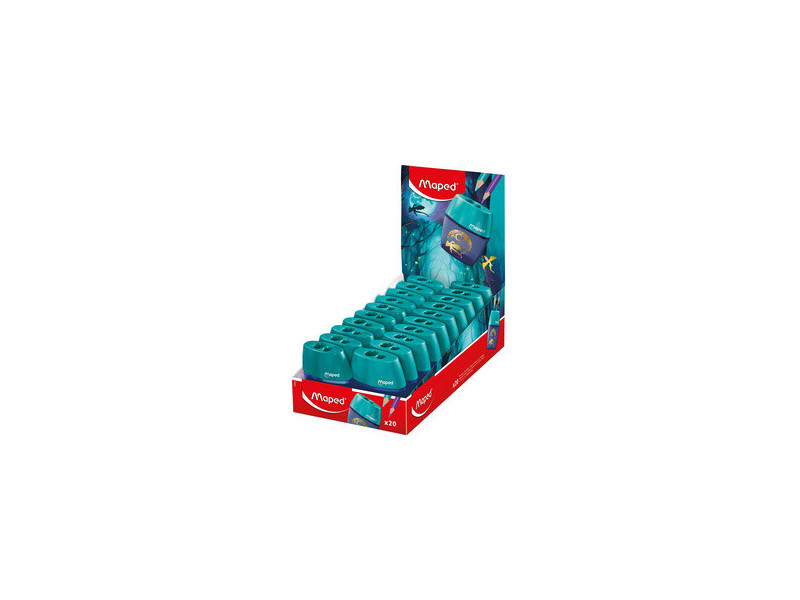 Maped Taille-crayon 2 trous DRAGON, en plastique, présentoir