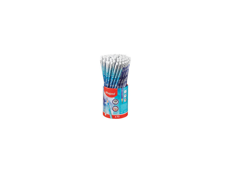 Maped Crayon de papier ARCTIC, avec gomme, HB, pot de 72