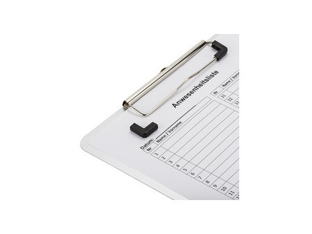 Läufer Porte-bloc à pince, en aluminium, A4, pince plate