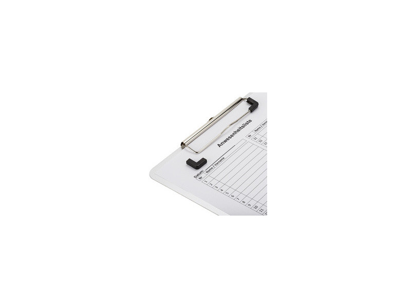 Läufer Porte-bloc à pince, en aluminium, A4, pince plate