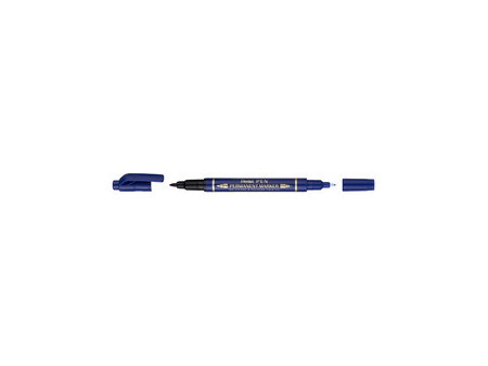 Pentel Marqueur permanent Pen, double pointe, noir