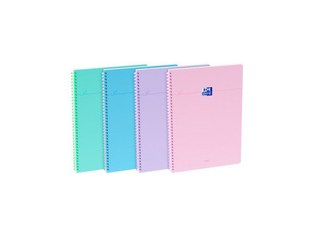 Oxford Cahier reliure souple Smart, A4, Seyès, noir