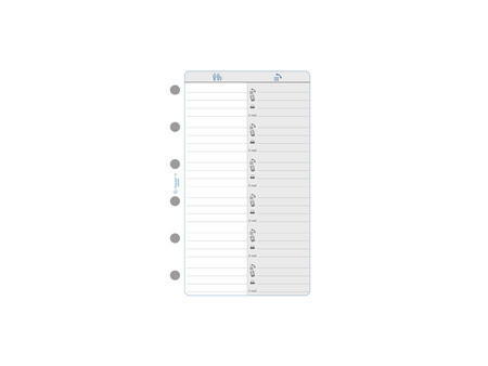 EXACOMPTA Recharge pour Exatime 14, feuillet quadrillé 5 x 5