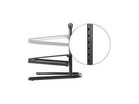 LogiLink Repose-pieds, réglable en hauteur, noir