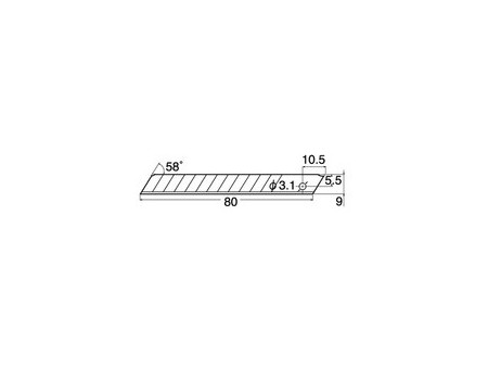 NT Lames de rechange BA-170 pour cutter, 9 mm