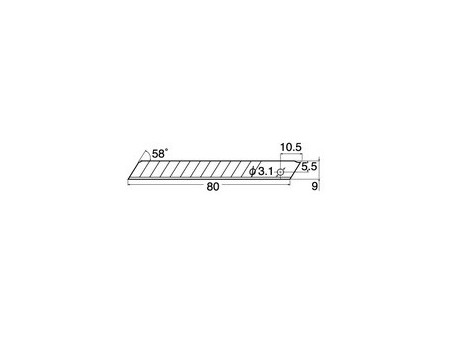 NT Lames de rechange BA-170 pour cutter, 9 mm