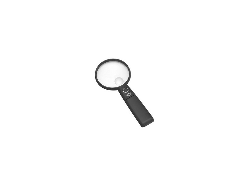 WEDO Loupe avec lumière LED et pied pliable, noir