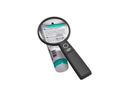 WEDO Loupe avec lumière LED et pied pliable, noir