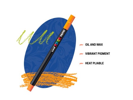 POSCA Crayons de couleur PENCIL KPE200, étui de 36