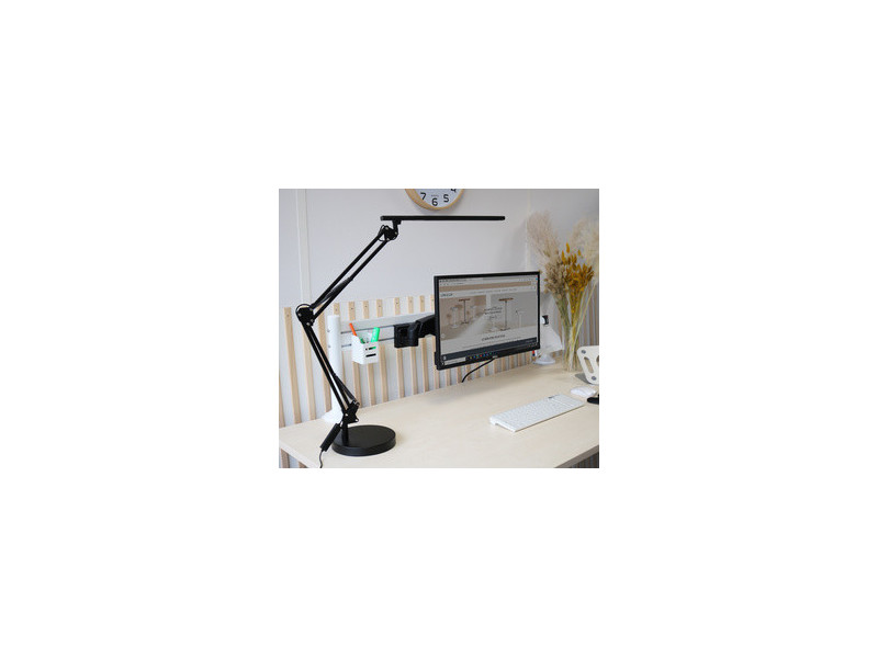 UNiLUX Lampe de bureau à LED SWINGOLED 2.0, noir