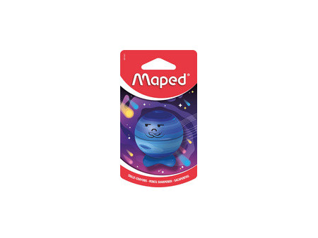 Maped Taille-crayon PLANET, métallique, carte blister