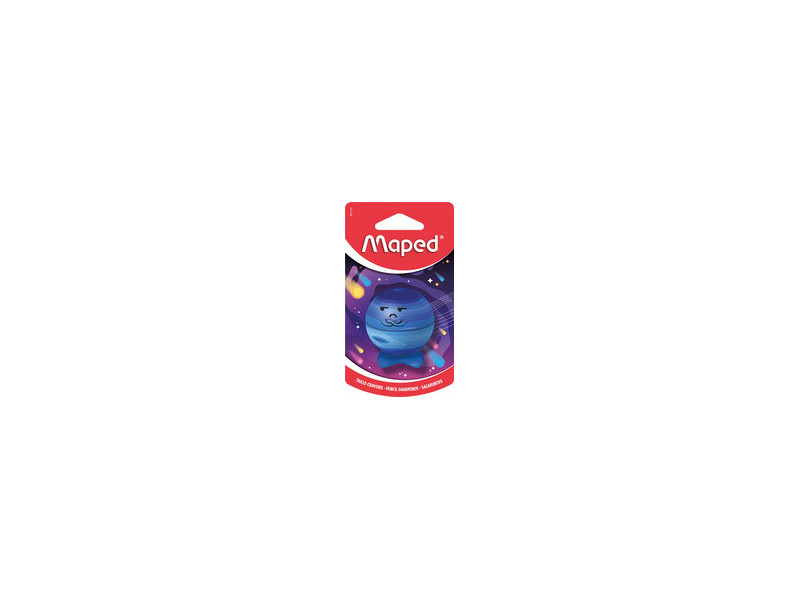 Maped Taille-crayon PLANET, métallique, carte blister