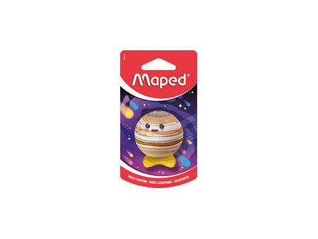 Maped Taille-crayon PLANET, métallique, carte blister