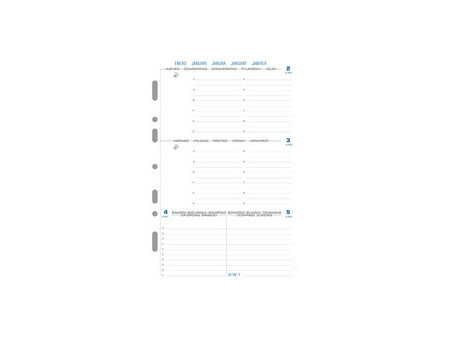 EXACOMPTA Recharge Notes pour Exatime 21, 32 feuillets
