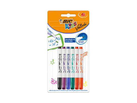 BIC KIDS Marqueur pour tableau blanc Velleda Mini, blister