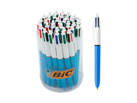 BIC Stylo à bille 4Colours Original, présentoir de comptoir