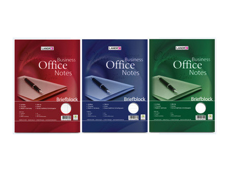 LANDRÉ Bloc de correspondance 'Business Office notes' A4,