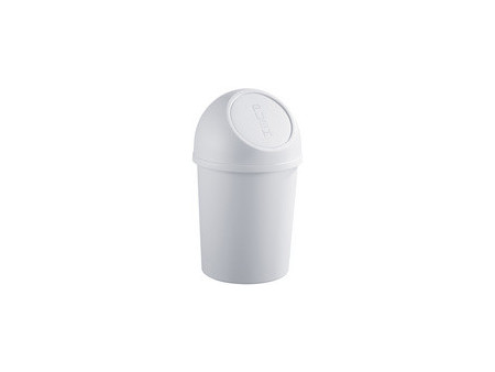 helit Poubelle 'the flip', 6 litres, blanc