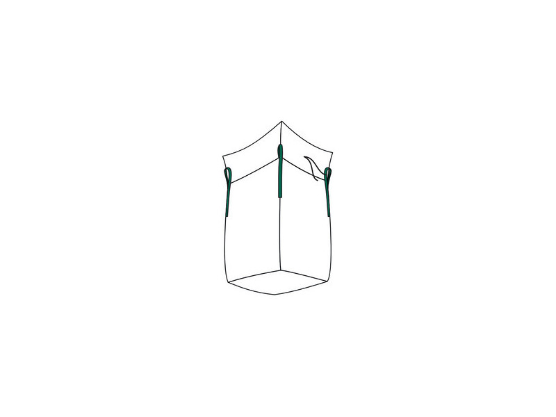 dm-folien Big Bag avec jupe, PP, 900 x 900 mm, blanc