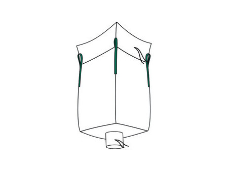 dm-folien Big Bag avec jupe, PP, 900 x 900 mm, blanc