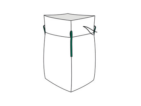 dm-folien Big Bag avec jupe, PP, 900 x 900 mm, blanc