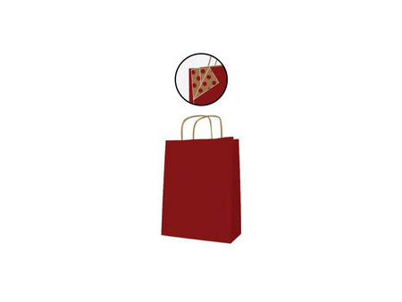 APLI Sac en papier, en kraft, moyen, noir